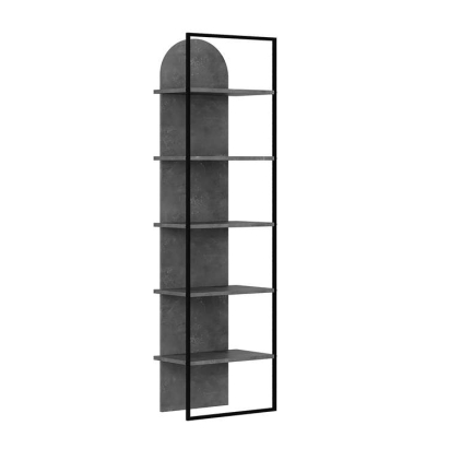 Стеллаж прямой ARCHY BOOKCASE RETRO GREY RETRO GREY BLK 53X32X180 СМ. (LEV01140)